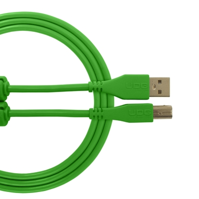 UDG GEAR  U95001GR UDG ULTIMATE AUDIO CABLE USB 2.0 A-B GREEN STRAIGHT 1M