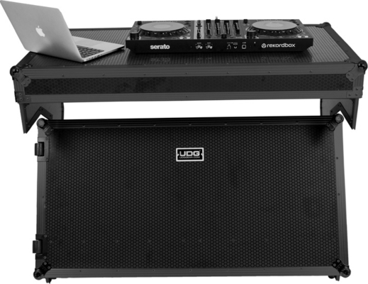 UDG U91072BL Ultimate Flight Case Portable Z-Style DJ Table Black Plus (Wheels)