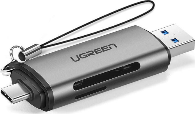 Card Reader USB-C/USB UGREEN CM185 50706 SD/TF Γκρί