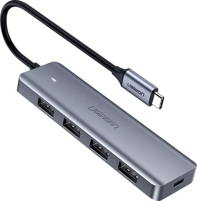 USB-C 3.0 Hub 4 Θέσεων UGREEN CM219 70336 Γκρί