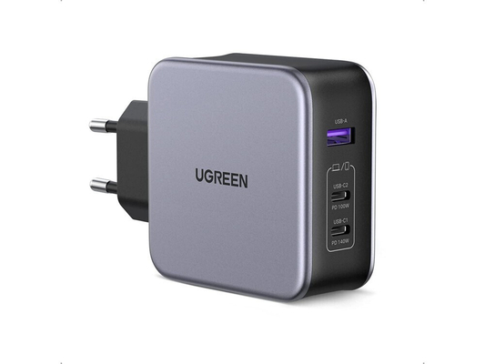 Ugreen Φορτιστής Χωρίς Καλώδιο με Θύρα USB-A και 2 Θύρες USB-C 140W Power Delivery / Quick Charge 4+ Μαύρος (UGR90549).90549