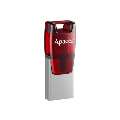 USB Stick Apacer AH180 64GB USB 3.2 Gen 1/USB-C Κόκκινο