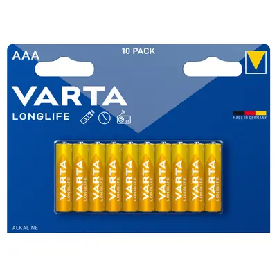 Varta 4103 Longlife AAA Alkaline 10 τεμ