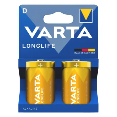 VARTA 4114 συσκ. 2 ΑΛΚΑΛΙΚΗ LONGLIFE D