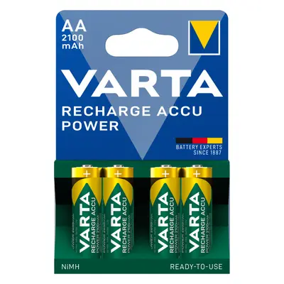 VARTA ΕΠΑΝΑΦΟΡΤΙΖΟΜΕΝΗ 2100mAh συσκ.4 AA