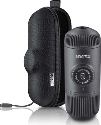 Wacaco Nanopresso Φορητή Μηχανή Espresso Με Θήκη Γκρι Χρώμα