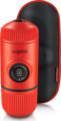 Wacaco Nanopresso Μηχανή Χειρός Espresso Με Θήκη Κόκκινο Χρώμα