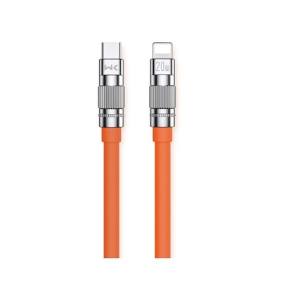 WDC-187 USB-C σε Lightning PD 20W 1.2m Πορτοκαλί Καλώδιο Φόρτισης