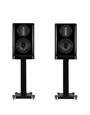 WHARFEDALE Aura1 High Gloss Black + Stands (Zέυγος)
