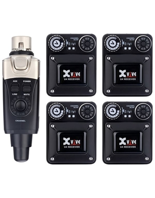 XVIVE U4R4 Ασύρματo Σύστημα In Ear Monitor (4 δέκτες)