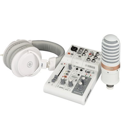 YAMAHA AG-03-MK2-W-LSPK Live Streaming Pack