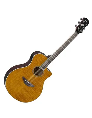 YAMAHA APX-600FM Flamed Maple Amber Ηλεκτροακουστική Κιθάρα Thinline