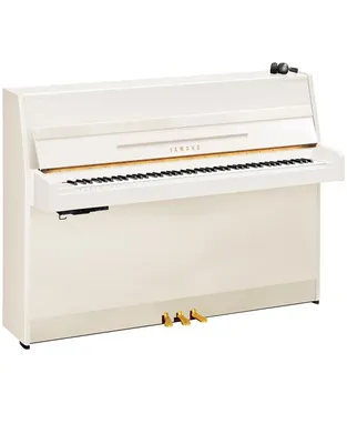 YAMAHA B-1SC3 PWH Silent Όρθιο Πιάνο Λευκό Γυαλιστερό
