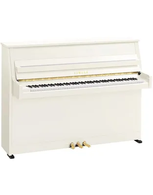 YAMAHA B10 Όρθιο Πιάνο Λευκό Γυαλιστερό (110 cm)