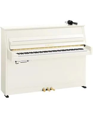 YAMAHA B10 SC3 Silent  Όρθιο Πιάνο Λευκό Γυαλιστερό (110 cm)