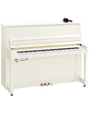 YAMAHA B20 SC3 Silent Όρθιο Πιάνο Λευκό Γυαλιστερό (116 cm)