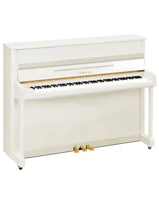 YAMAHA B2E Όρθιο Πιάνο Λευκό Γυαλιστερό