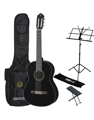 YAMAHA C-40II Black Κλασική Κιθάρα 4/4 με Θήκη, Αναλόγιο και Υποπόδιο Bundle