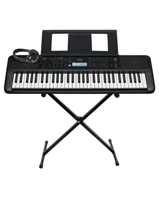 YAMAHA PSR-E383 Αρμόνιο/Keyboard με Βάση και Ακουστικά Premium Βundle III
