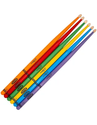 ZILDJIAN Zildjian x Crayola Kids Wood Μπαγκέτες (Σετ 6 τμχ)
